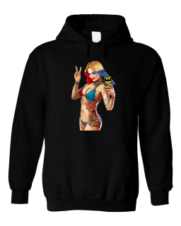 Mikina GTA - Harley Quinn Typ: S kapucí, Velikost: XL