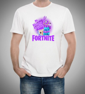 Pánské tričko Fortnite Victory Royale Barva: Bílá, Velikost: 3XL