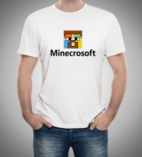 Pánské tričko Minecraft parodie Microsoft Velikost: 3XL