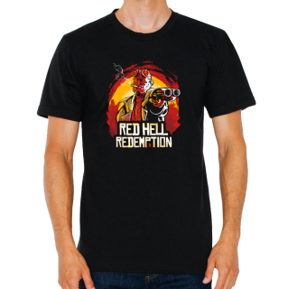 Pánské tričko Red dead redemption - hell boy Velikost: 3XL