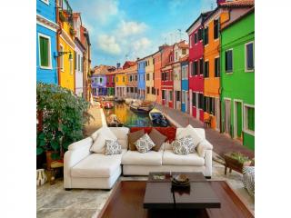 Fototapeta - Colorful Canal in Burano