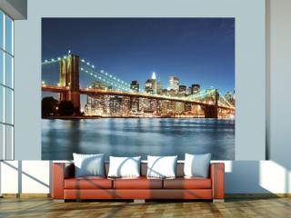 Fototapeta - Sparkling Brooklyn Bridge