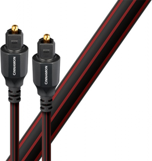 Audioquest Cinnamon Optilink - optický kabel Toslink (+ 3,5 mm mini adaptér) 0,75 m