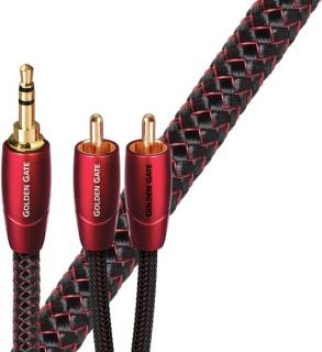 Audioquest Golden gate JR audio kabel 3,5 mm jac k -2 x RCA 0,6 m