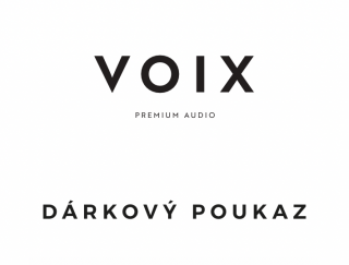 Dárkový poukaz VOIX Premium Audio Dárkový poukaz 1 000 Kč