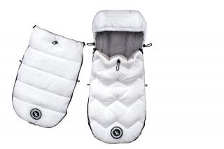 Cottonmoose fusak do kočárku ARTIC 2023, White, bílý