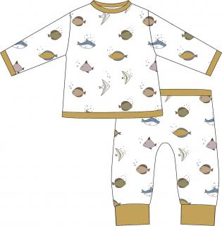Dětské pyžamo 74/80 Sea - Honey gold