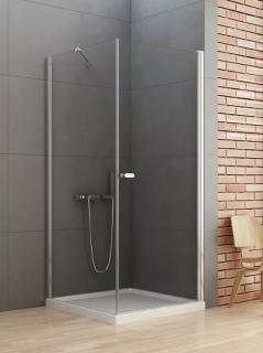 Sprchový kout New Soleo Chrom 80x120 cm příčná vzpěra