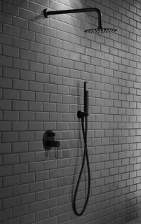 Sprchový podomítkový set Milos černý