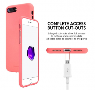 Ochranný kryt pro iPhone 7 Plus / 8 Plus - Mercury, Soft Feeling Pink