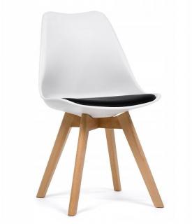 Židle BÍLO-ČERNÁ skandinávsky styl BASIC