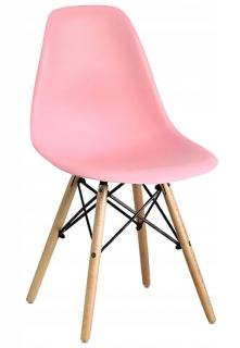 Židle růžová skandinávský styl CLASSIC