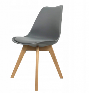 Židle šedá skandinávsky styl BASIC