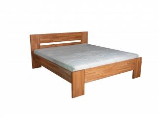 Postel MARCO 200 x 200 - jádrový buk Rozměr: 200x200 cm, Odstín: teak