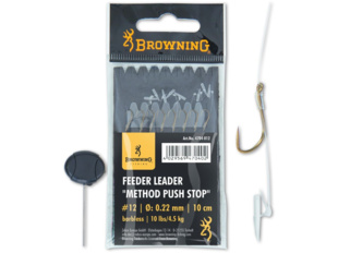 BROWNING FEEDER LEADER METHOD PUSH STOP  (0,22mm 10cm)