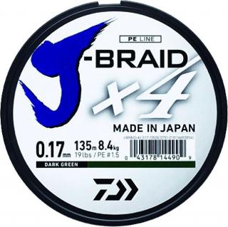 Daiwa J-Braid 4pletená šnůra žlutá