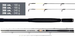 Feederový prut Daiwa N'ZON Super Slim Carp Feeder, 3,66 m, -180 g