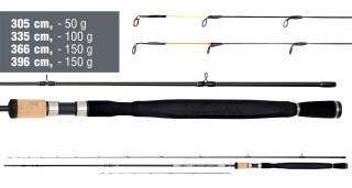 Feederový prut Daiwa N'ZON Super Slim Power Feeder, 3,66 m, -150 g