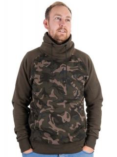 Fox Mikina Khaki Camo High Neck