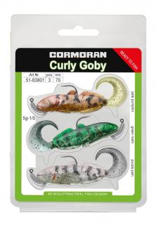 Gumová nástraha Cormoran Goby Shad Set 8.5cm Farbe 2 s jigovou hlavičkou 3ks