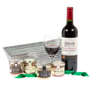 DUCS DE GASCOGNE - Dárkový box gaskoňských specialit s vínem