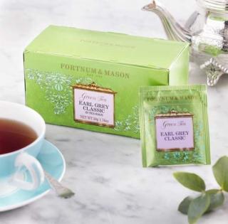 FORTNUM &amp; MASON zelený čaj EARL GREY 25 sáčků