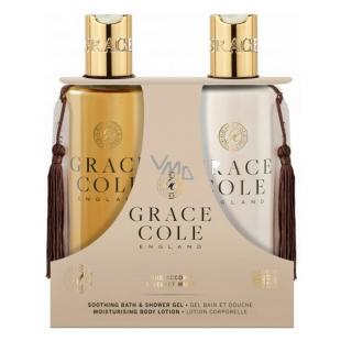 GRACE COLE SPRCHOVÝ GEL + HYDRATAČNÍ TĚLOVÉ MLÉKO - OUD ACCORD &amp; VELVET MUSK, 2X300ML