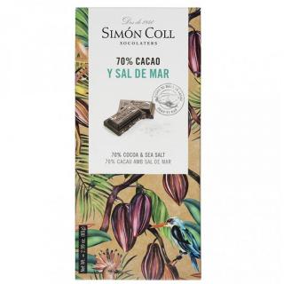Simón Coll hořká 70% čokoláda s mořskou solí 85g