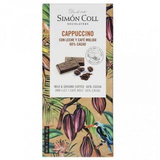 Simón Coll hořko-mléčná 60% čokoláda Cappuccino 85g