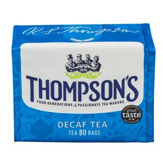 THOMPSONS - Černý čaj BEZKOFEINOVÝ (80 sáčků /250g)