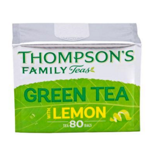 THOMPSONS - zelený čaj S CITRÓNEM (80 sáčků /200g)