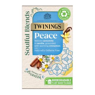 TWININGS - čaj SOULFUL BLENDS PEACE s heřmánkem, vanilkou, čajem rooibos a skořicí (20 sáčků / 40g)