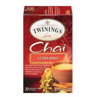 TWININGS - černý čaj CHAI ULTRA SPICE (20 sáčků / 40g)