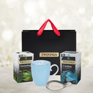 TWININGS dárkový set čajů s hrnkem ORIGINS TEA