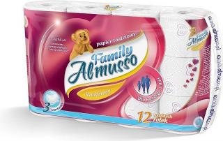 ALMUSSO FAMILY toaletní papír 3-V bílý 15m