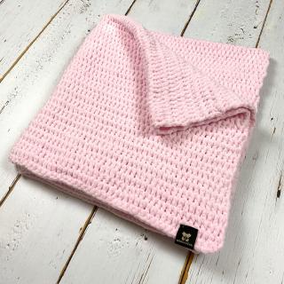 Mimoušek háčkovaná deka pink