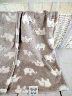 Mimoušek hřejivá oboustranná deka pro miminka, beige elephant Velikost: 100x140