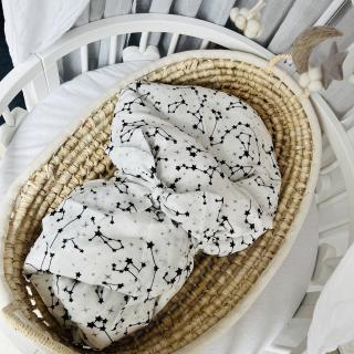 Péřová zavinovačka / souhvězdí Varianta péřové zavinovačky: pouze povlak zavazování páskem, Velikost zavinovačky: 80x80 cm