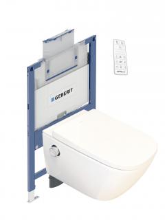 GEBERIT DUOFIX předstěnový modul,  WATERGATE INTEGRA Comfort CUBE sprchovací toaleta, WG-200C-SET-111.003.00.1