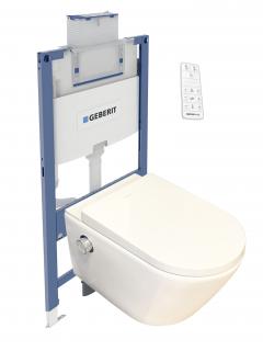 GEBERIT DUOFIX předstěnový modul,  WATERGATE INTEGRA Comfort sprchovací toaleta, WG-100C-SET-111.030.00.1