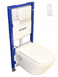 GEBERIT DUOFIX předstěnový modul,  WATERGATE INTEGRA Comfort sprchovací toaleta, WG-100C-SET-111.300.00.5