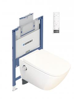 GEBERIT DUOFIX předstěnový modul,  WATERGATE INTEGRA Premium CUBE sprchovací toaleta, WG-200P-SET-111.003.00.1