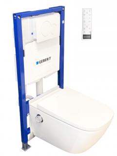 GEBERIT DUOFIX předstěnový modul, WATERGATE INTEGRA Premium CUBE sprchovací toaleta, WG-200P-SET-111.300.00.5