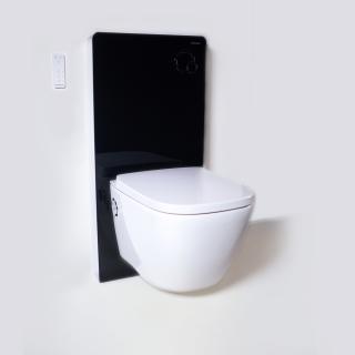 WATERGATE INTEGRA Comfort CUBE závěsná toaleta, WATERGATE KOMBI BLOCK BLACK WALL WC modul, WG-KBBW200C