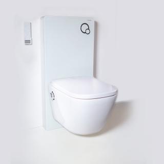 WATERGATE INTEGRA Premium CUBE závěsná toaleta, WATERGATE KOMBI BLOCK WHITE WALL WC modul, WG-KBWW200P