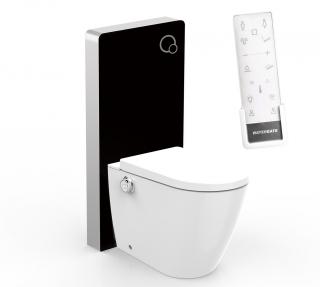 WATERGATE INTEGRA Premium stojící toaleta, WATERGATE KOMBI BLOCK BLACK WALL WC modul, WG-KBBF100PF