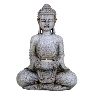 Buddha - stojan na svíčku (27 cm)