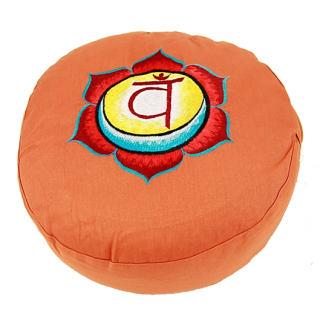 Meditační polštář - 2. čakra (oranžový)