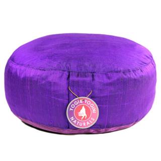 Meditační polštář- Hrubé hedvábí (fialová)