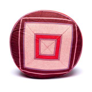 Meditační polštář - Růžovo- červený (100% bavlna)